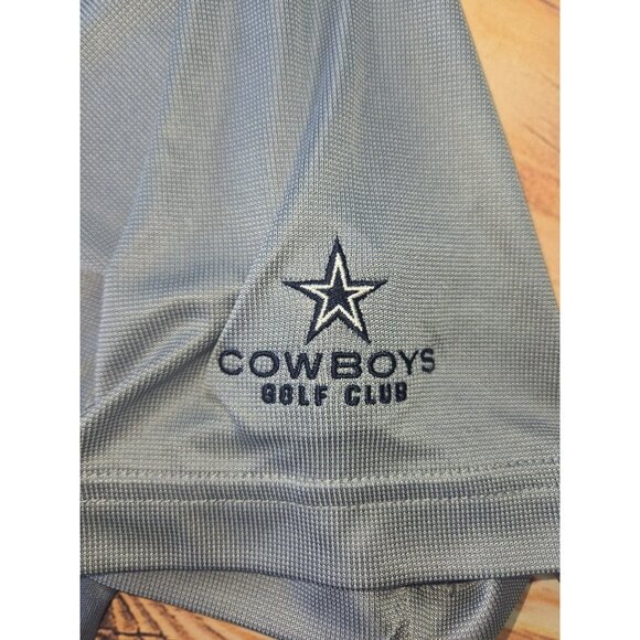 Footjoy FJ Mens Golf Polo Shirt Large Gray Cowboys Golf Club - Picture 7 of 8
